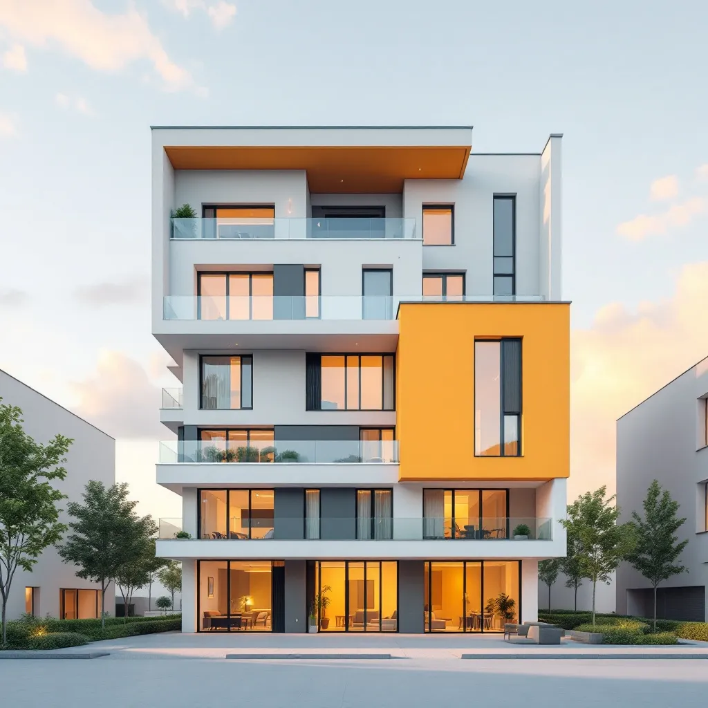 Vue d'un programme immobilier neuf en France