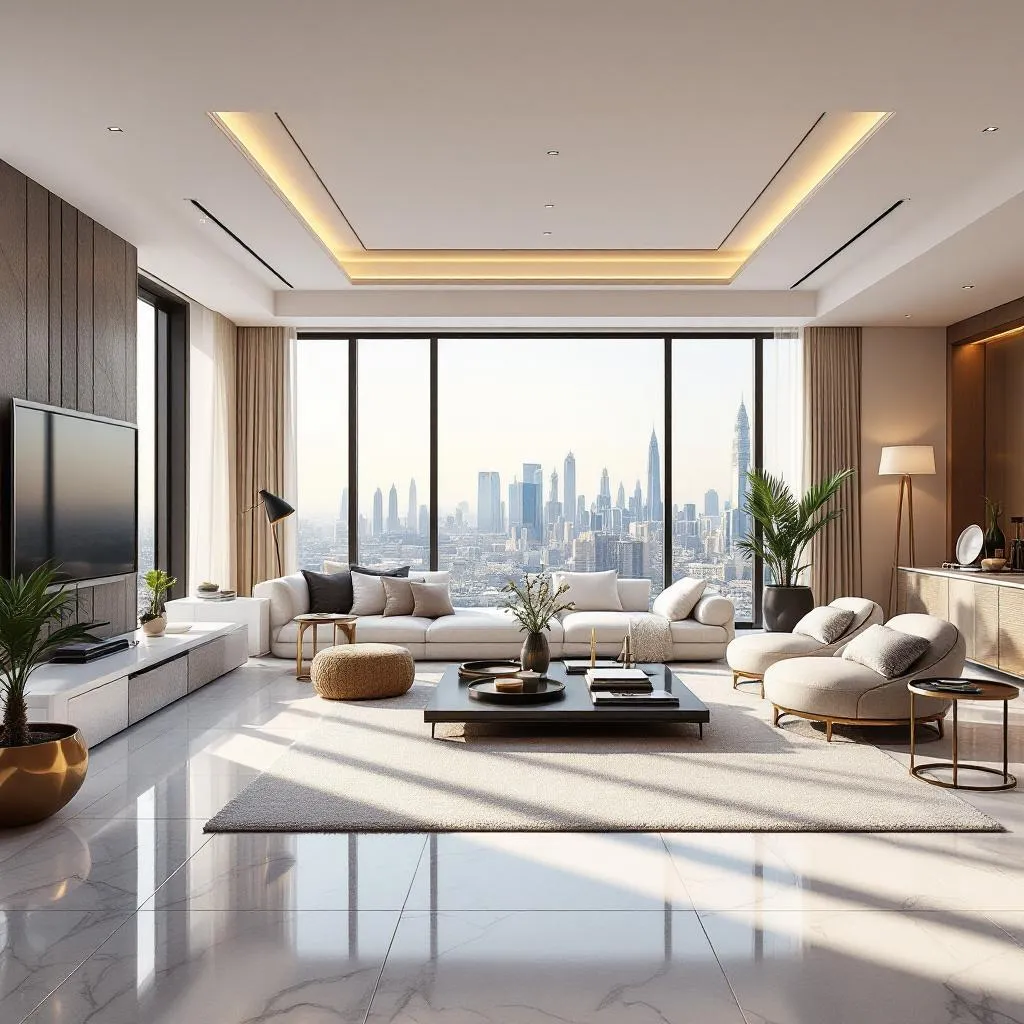 Overview of Dubai's skyline with various real estate options
