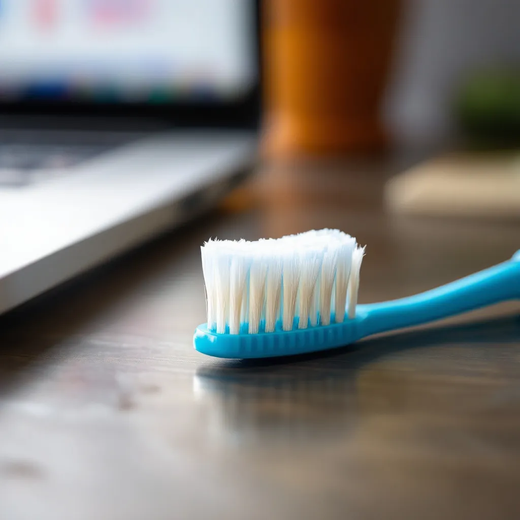 Routine d'hygiène dentaire à domicile pour télétravailleurs