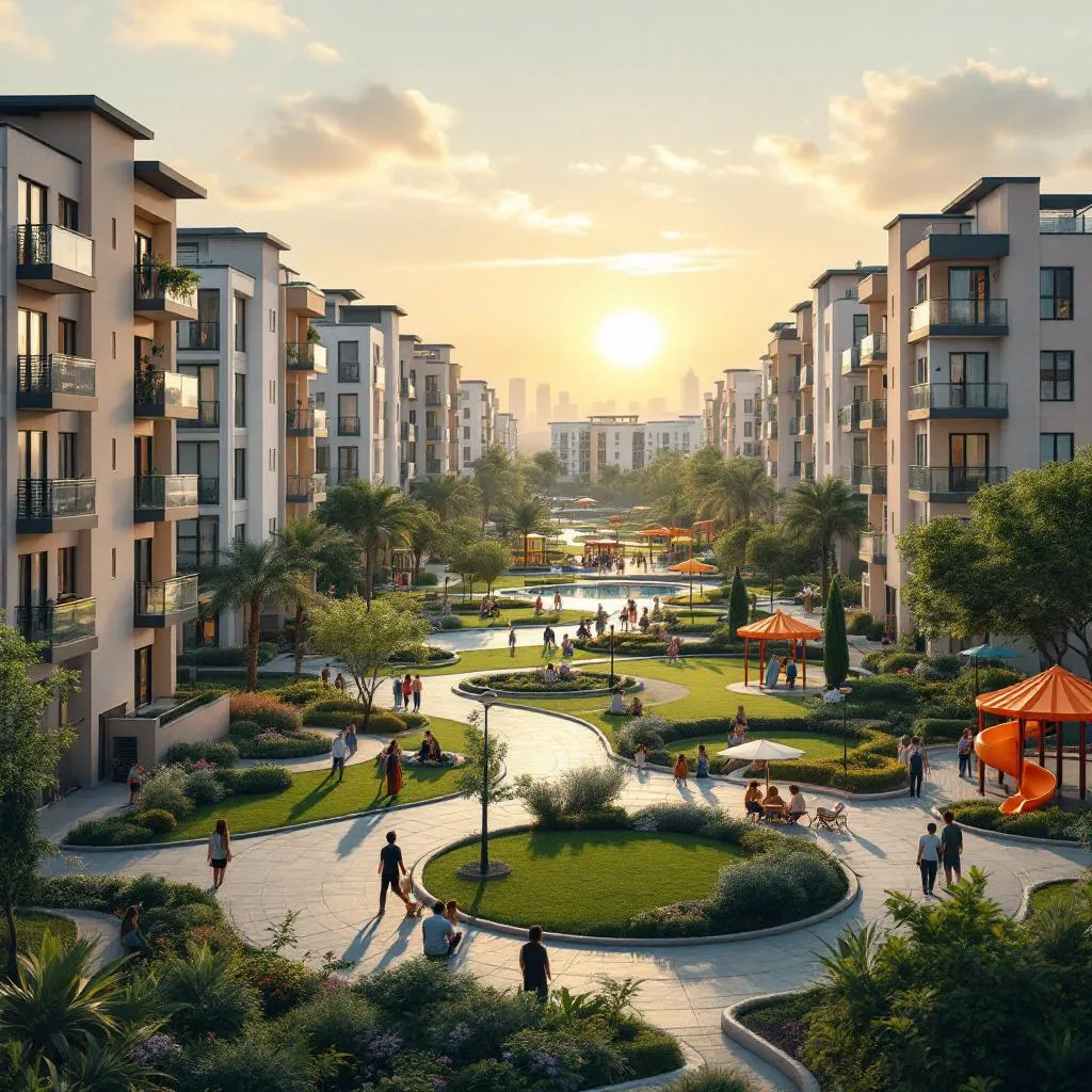 Dubai skyline showcasing family-friendly neighborhoods