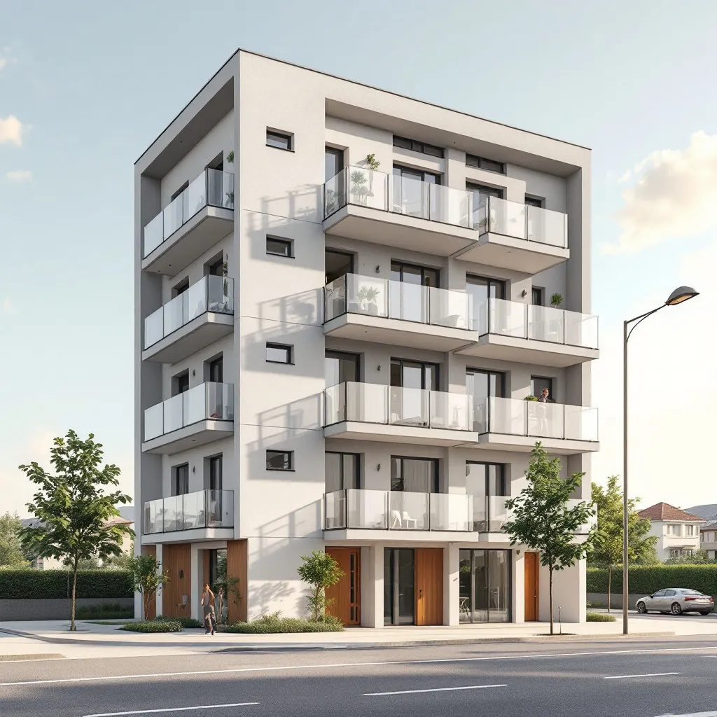 Vue d'un programme immobilier neuf en France