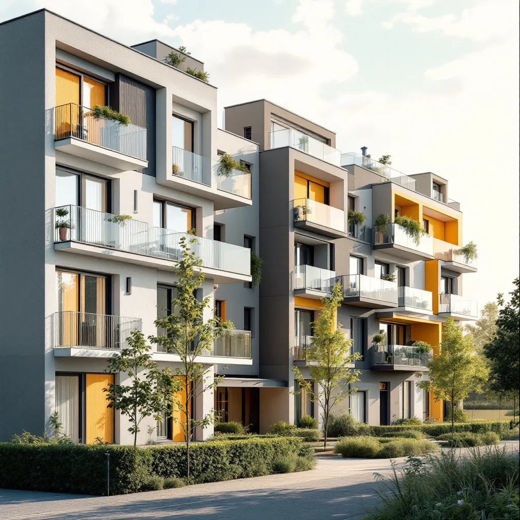 Vue d'un programme immobilier neuf en France