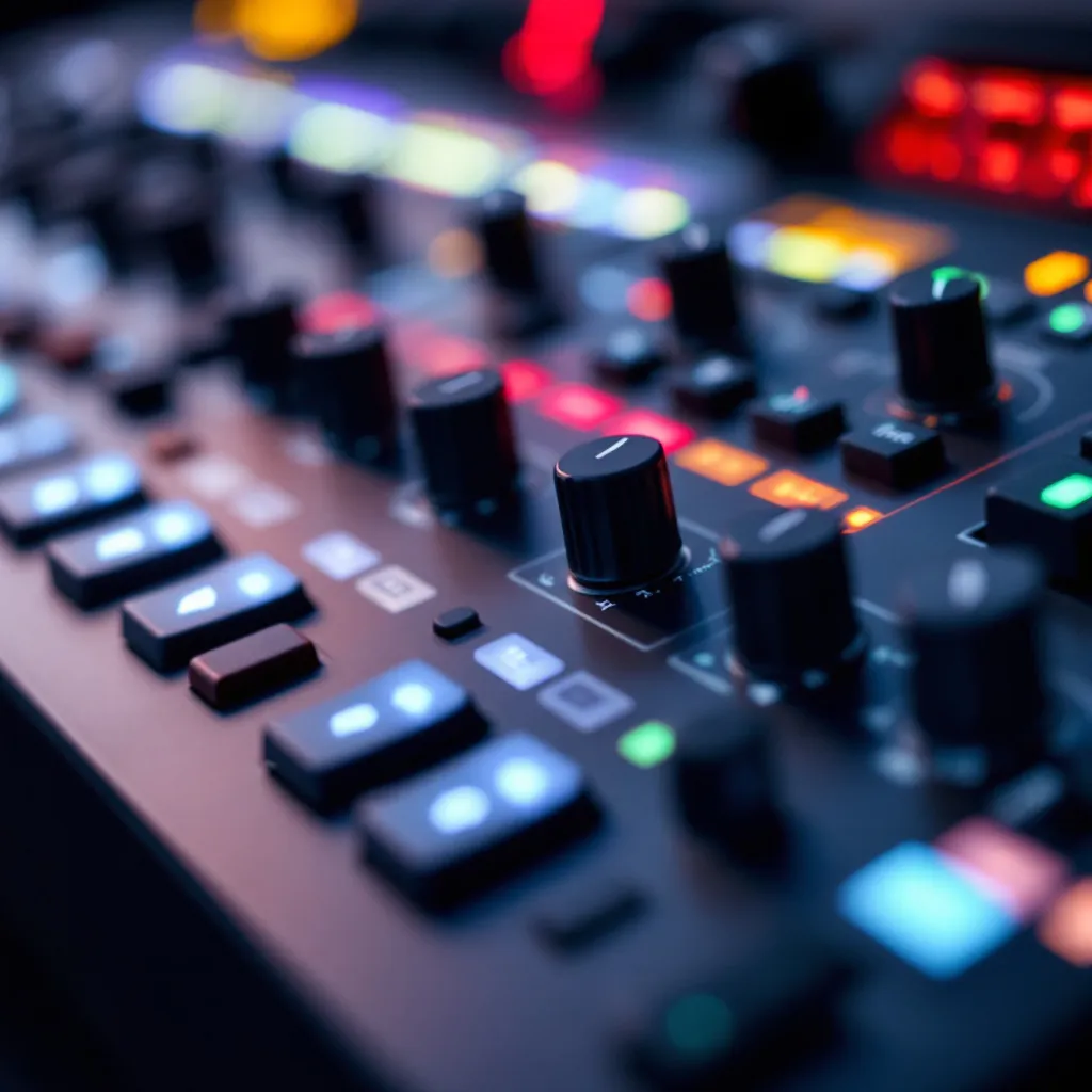 Technicien installant du matériel audiovisuel lors d'un événement