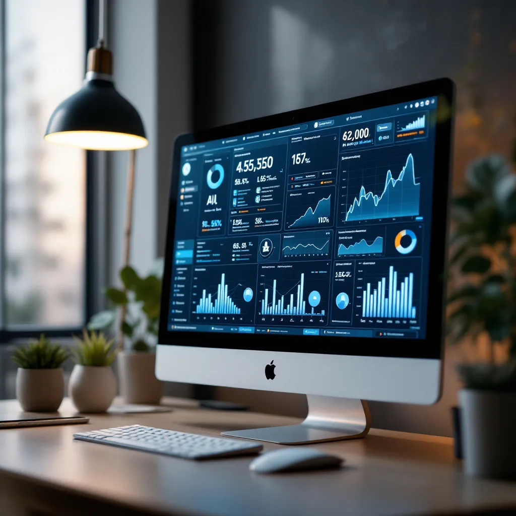 Illustration d'un Agent IA SEO en action