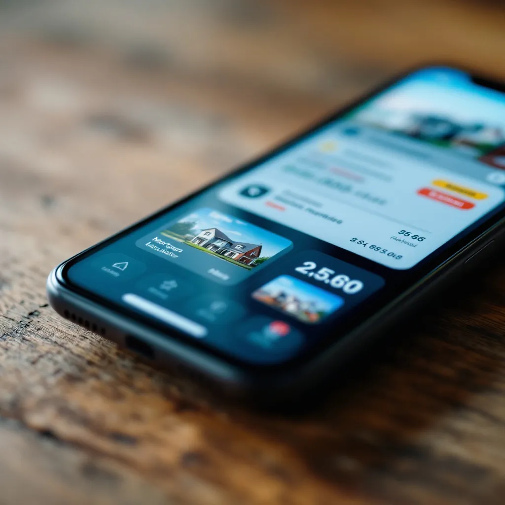 Simulation de prêt immobilier sur une application numérique