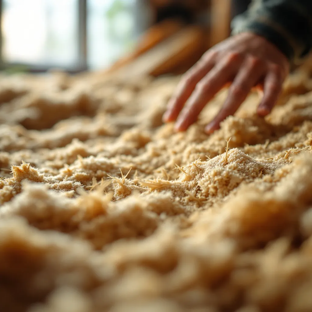 Travaux d'isolation des combles dans une maison varoise