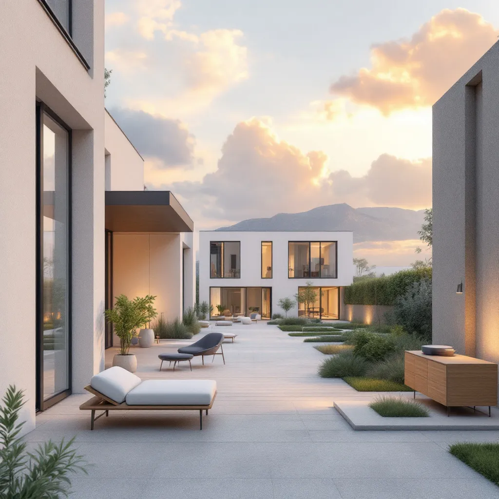 Vue panoramique d'un programme immobilier neuf en France, 2026
