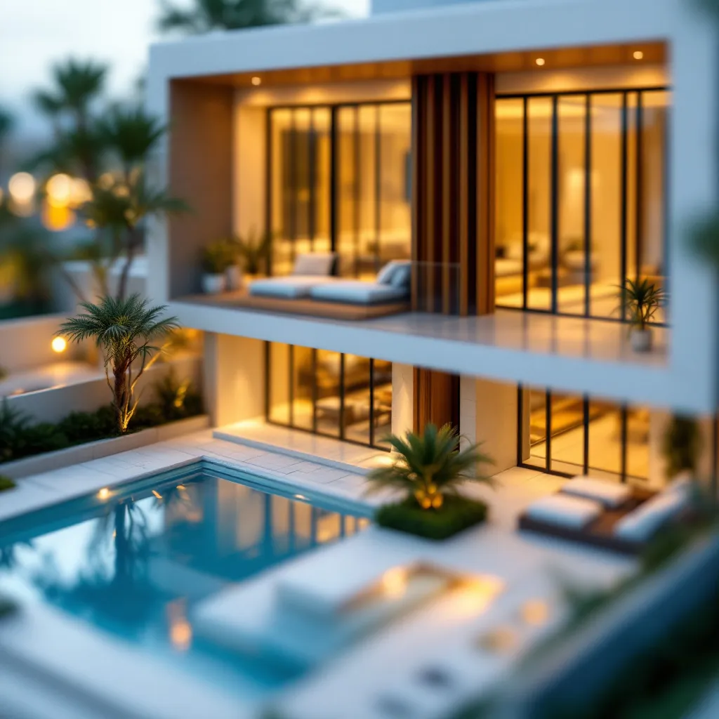 Luxurious villa in Dubai with modern design