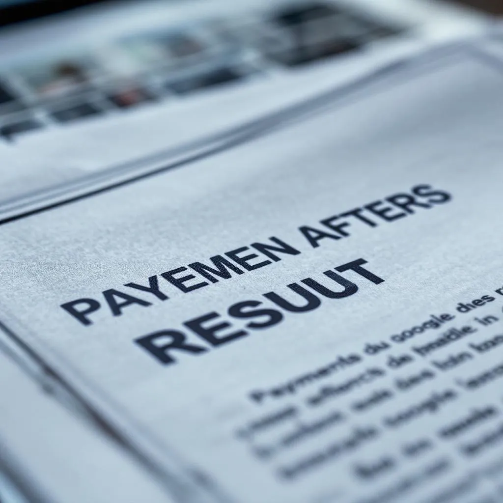 Processus de suppression avec paiement après résultat