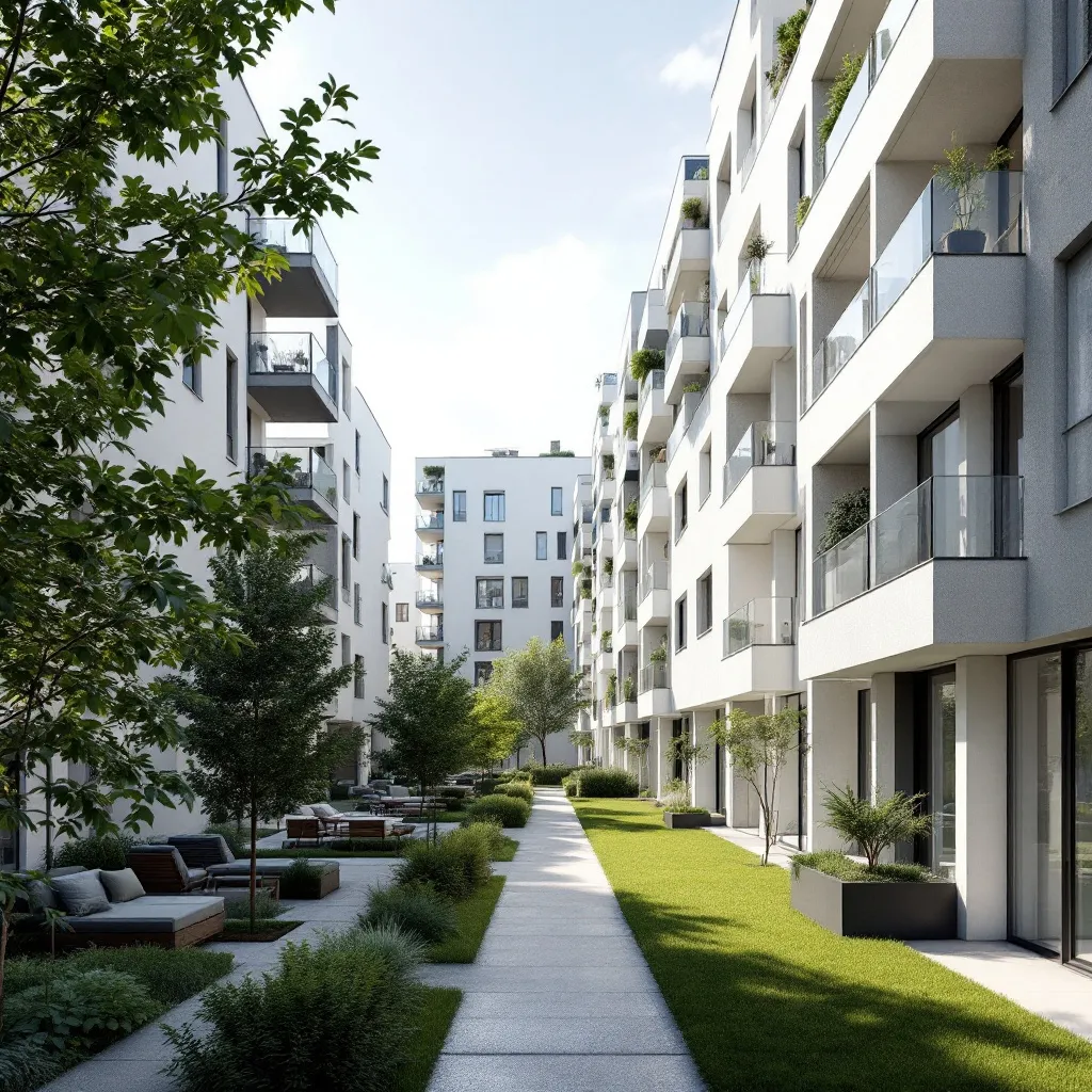 Vue panoramique d'un programme immobilier neuf en France