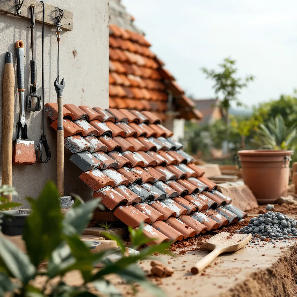 Travaux de toiture à Nice avec des tuiles recyclées