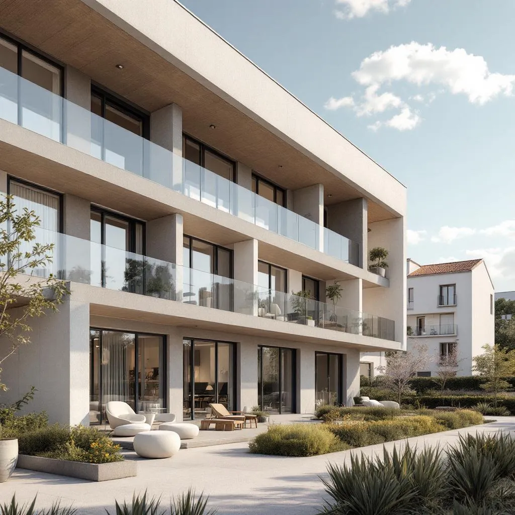 Vue d'un immeuble neuf en France, parfait exemple d'achat immobilier neuf en 2026