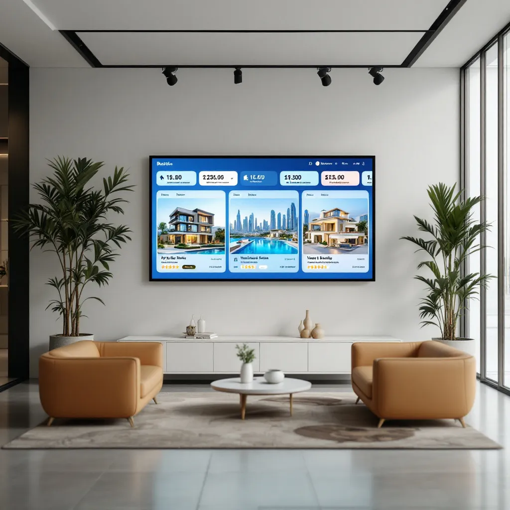Dubai skyline with rental properties