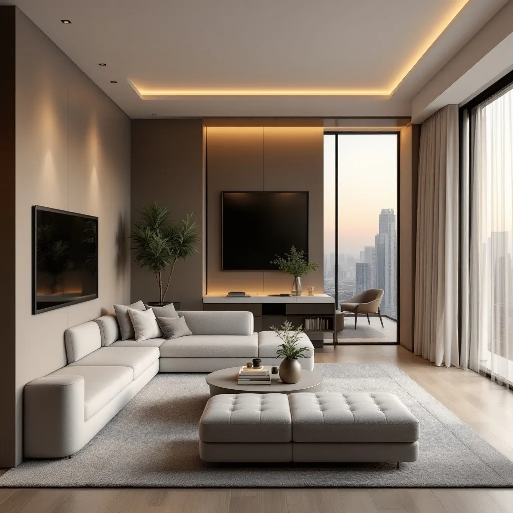 Panoramic view of luxury apartments in Dubai