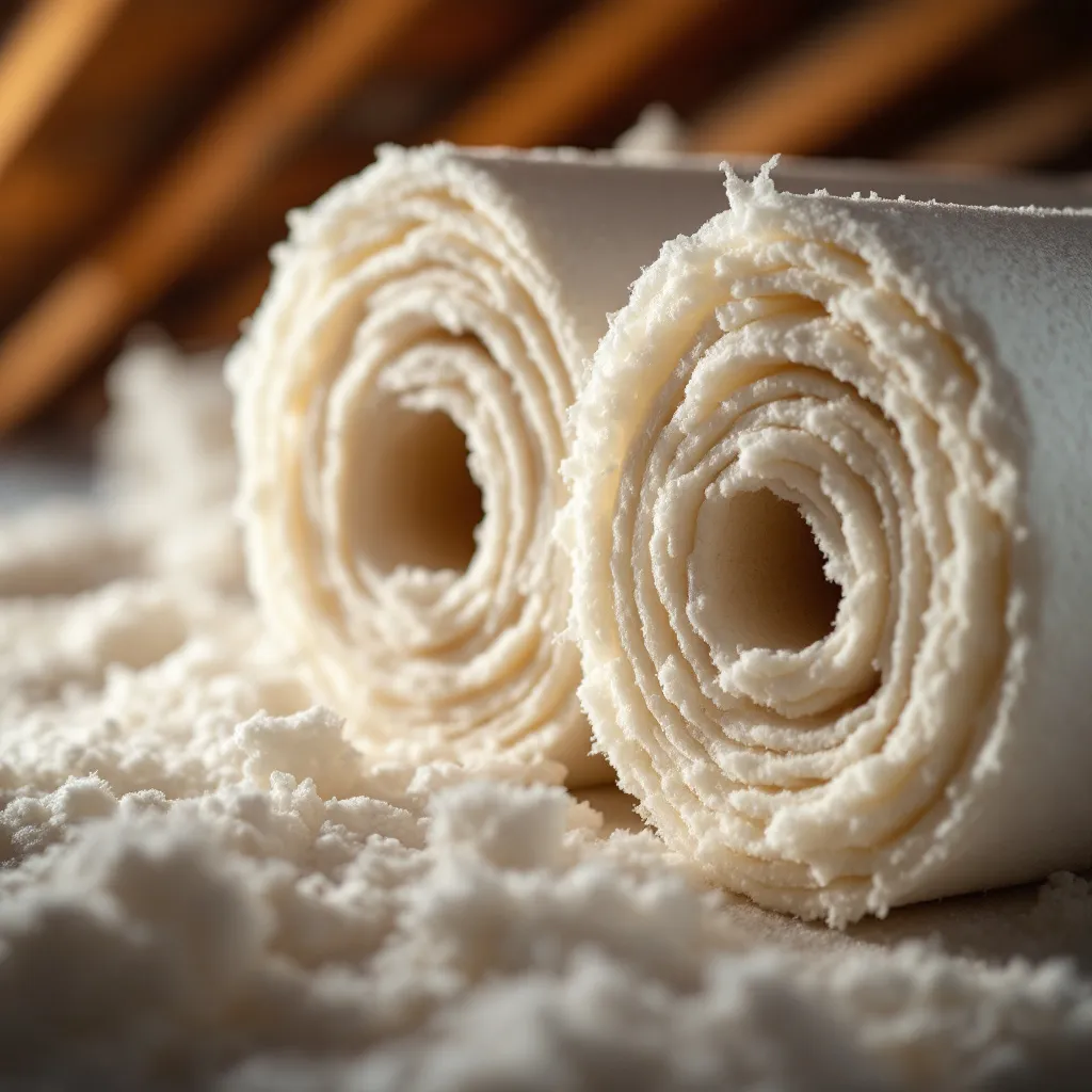 Isolation thermique des combles avec ouate de cellulose