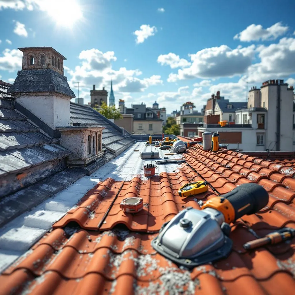 Travaux de toiture à Nice en 2026 - Vue aérienne d'une maison