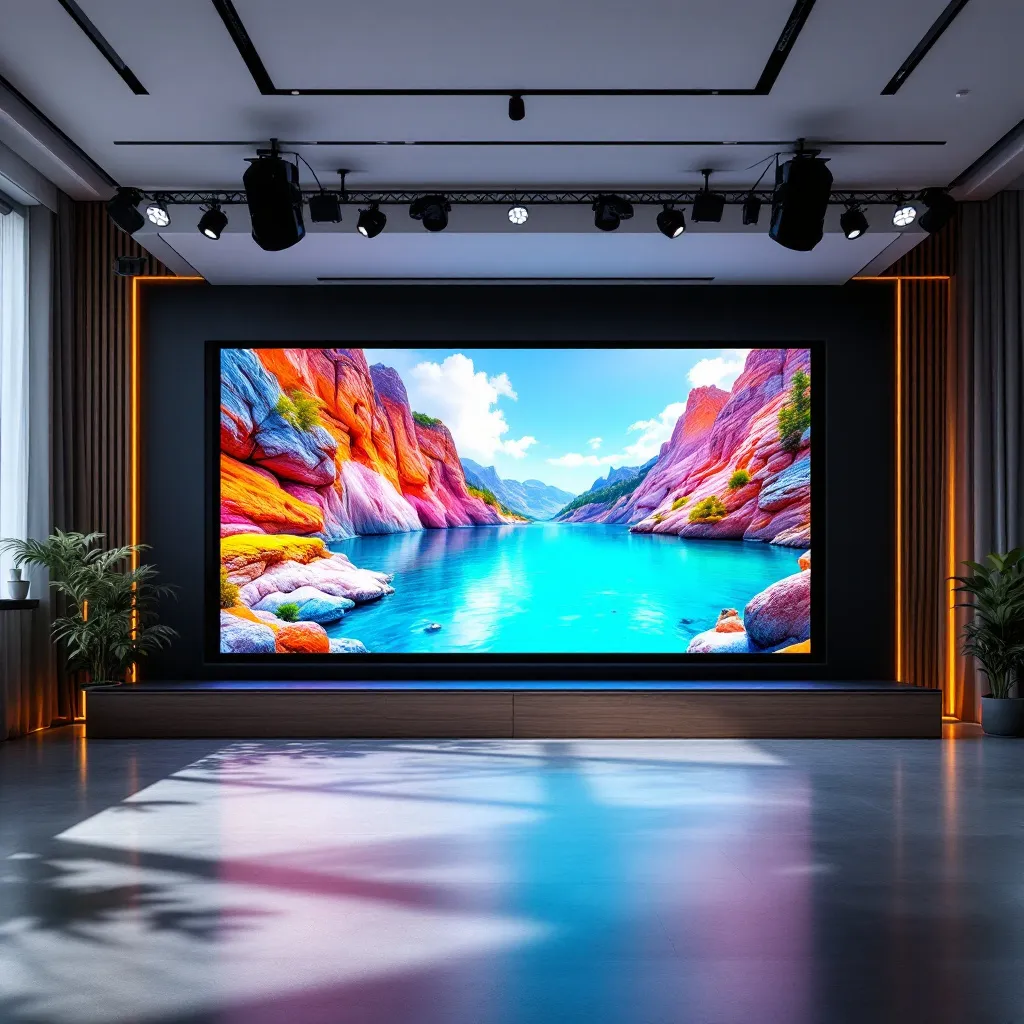 Écran LED 2.6 installé dans un événement scénique