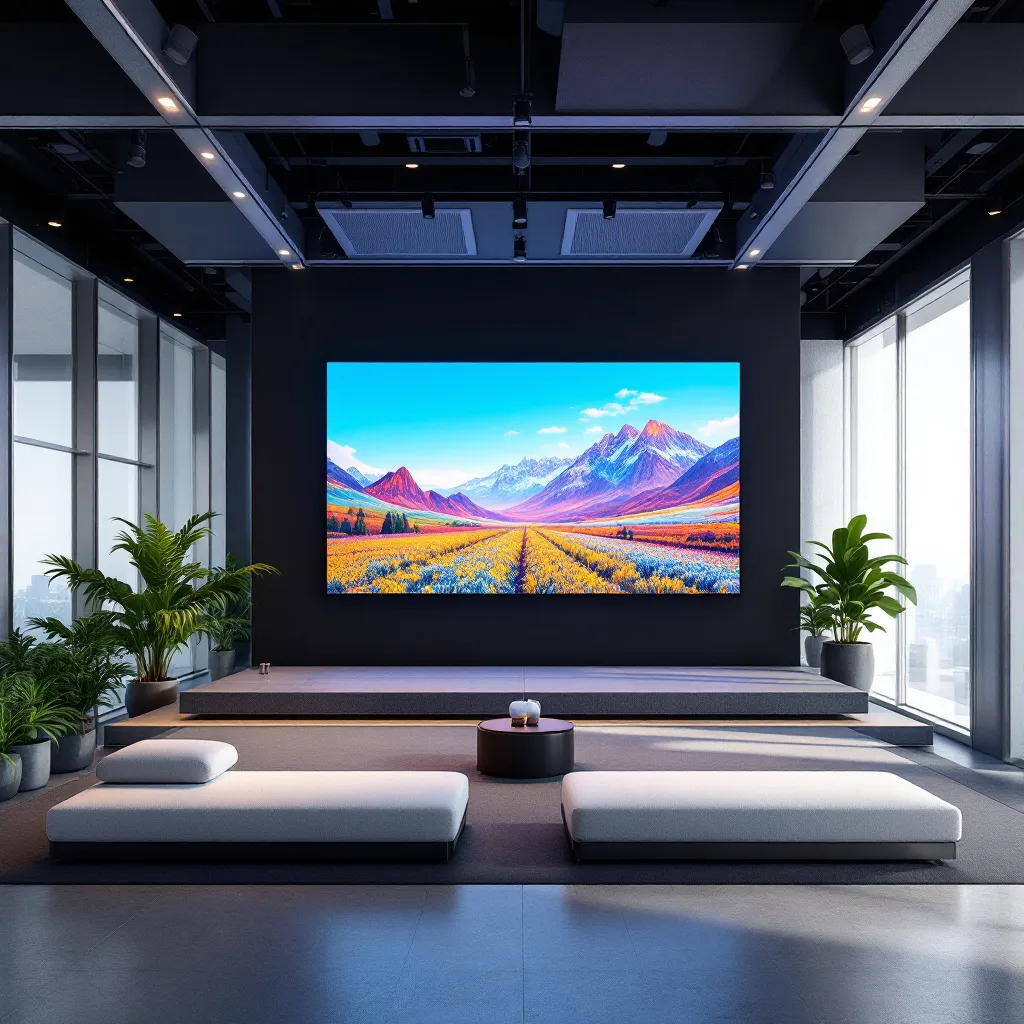 Écran LED 2.6 installé lors d'un événement inclusif