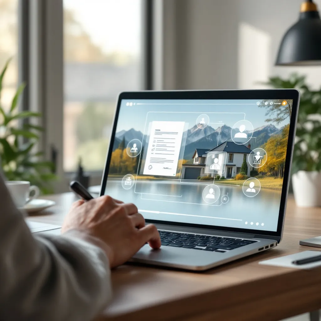 Vue sur un programme immobilier neuf en France