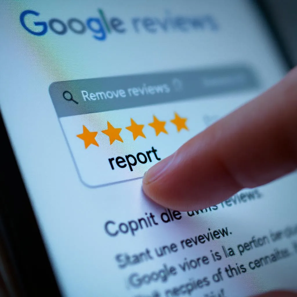 Outils pour signaler un avis Google