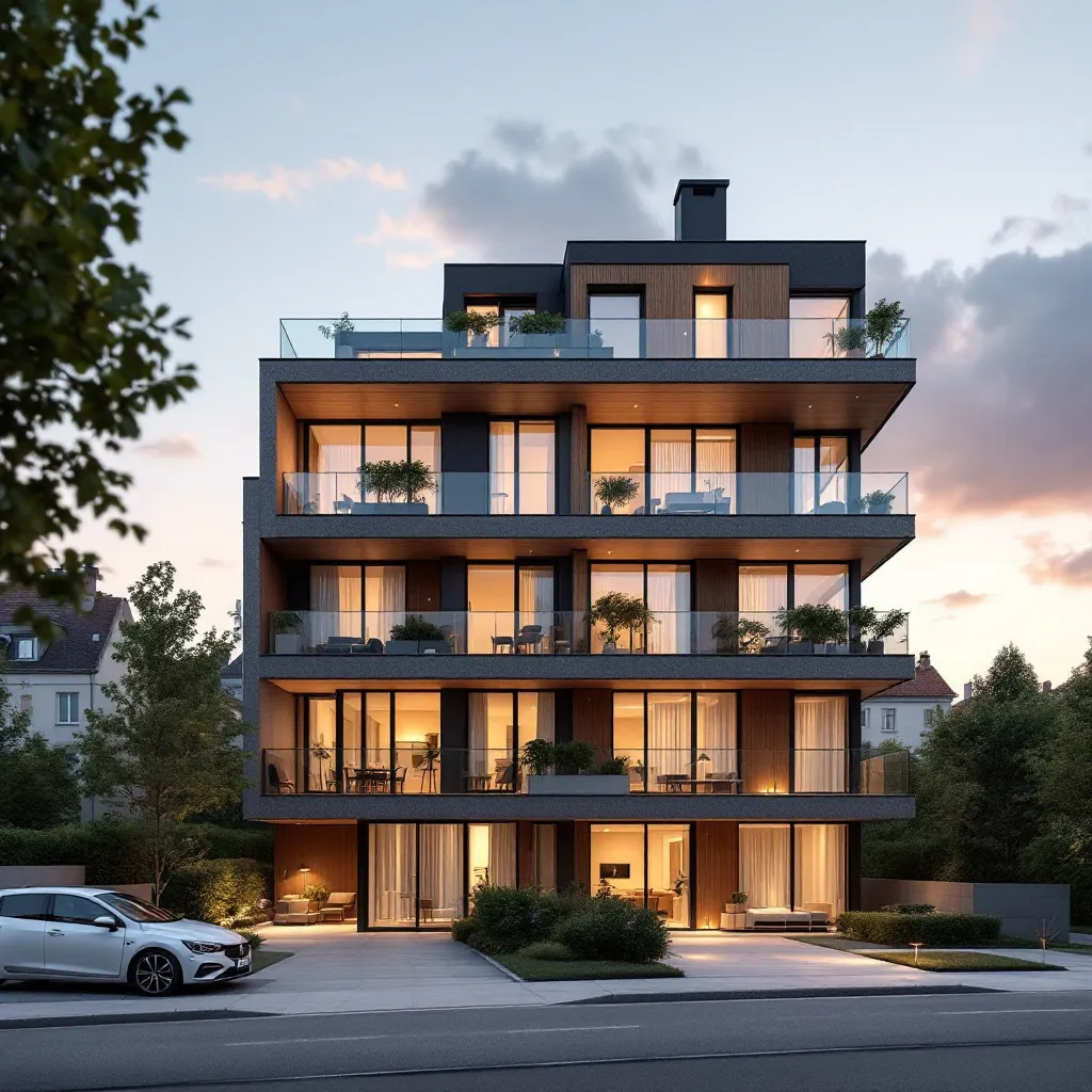 Immeuble neuf en France, symbole d'achat immobilier neuf