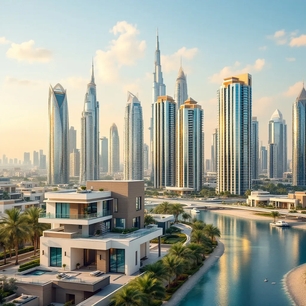 Vue panoramique de Dubaï, symbole de l'investissement immobilier
