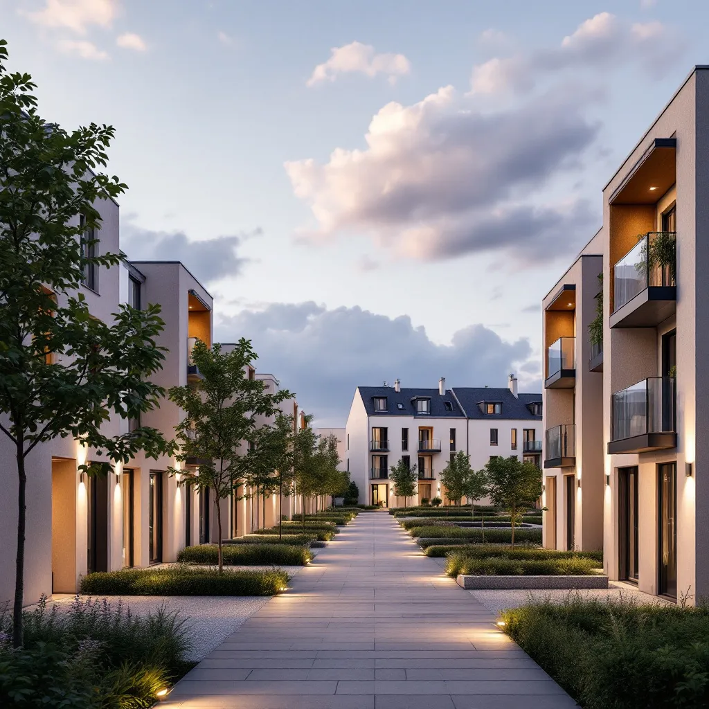 Vue aérienne d'un programme immobilier neuf en France