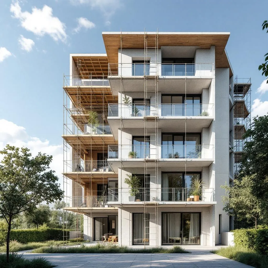 Vue d'un programme immobilier neuf en France