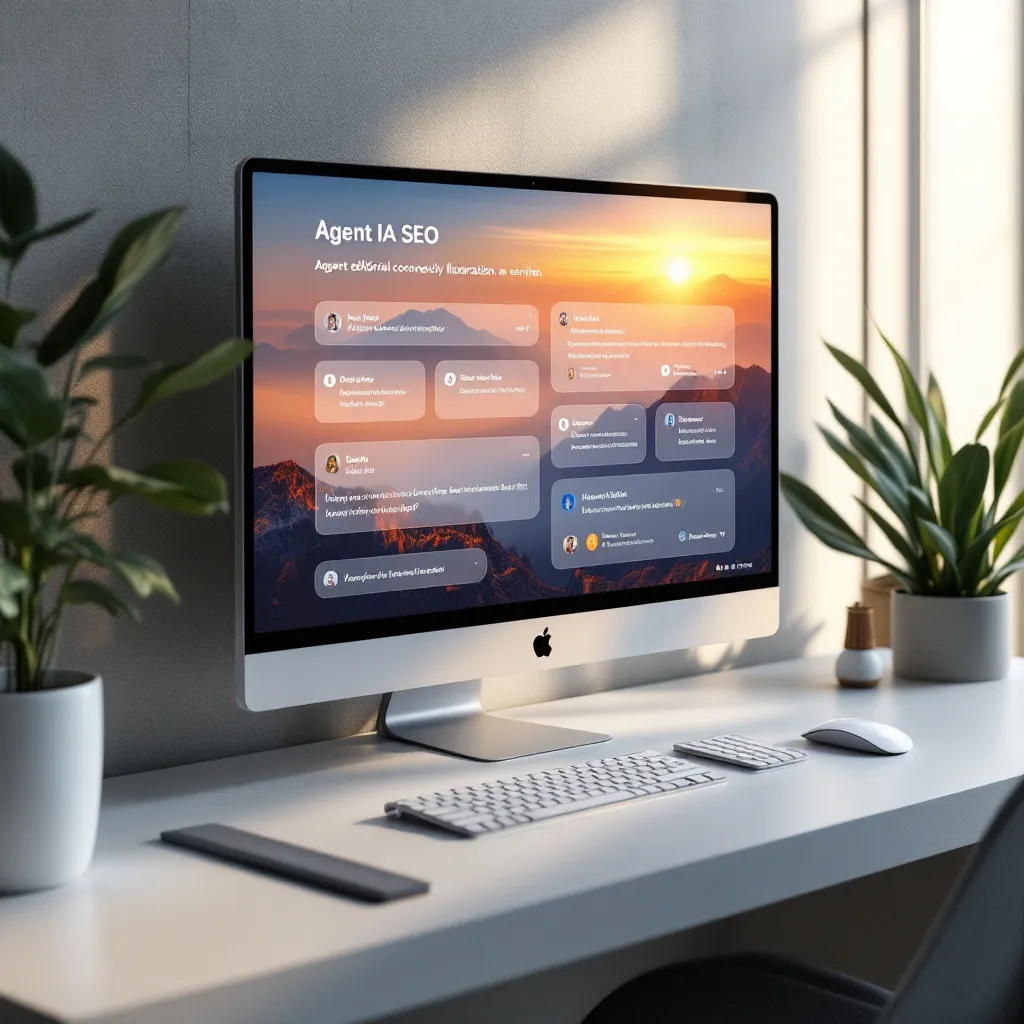 Agent IA SEO personnalisant une FAQ en temps réel