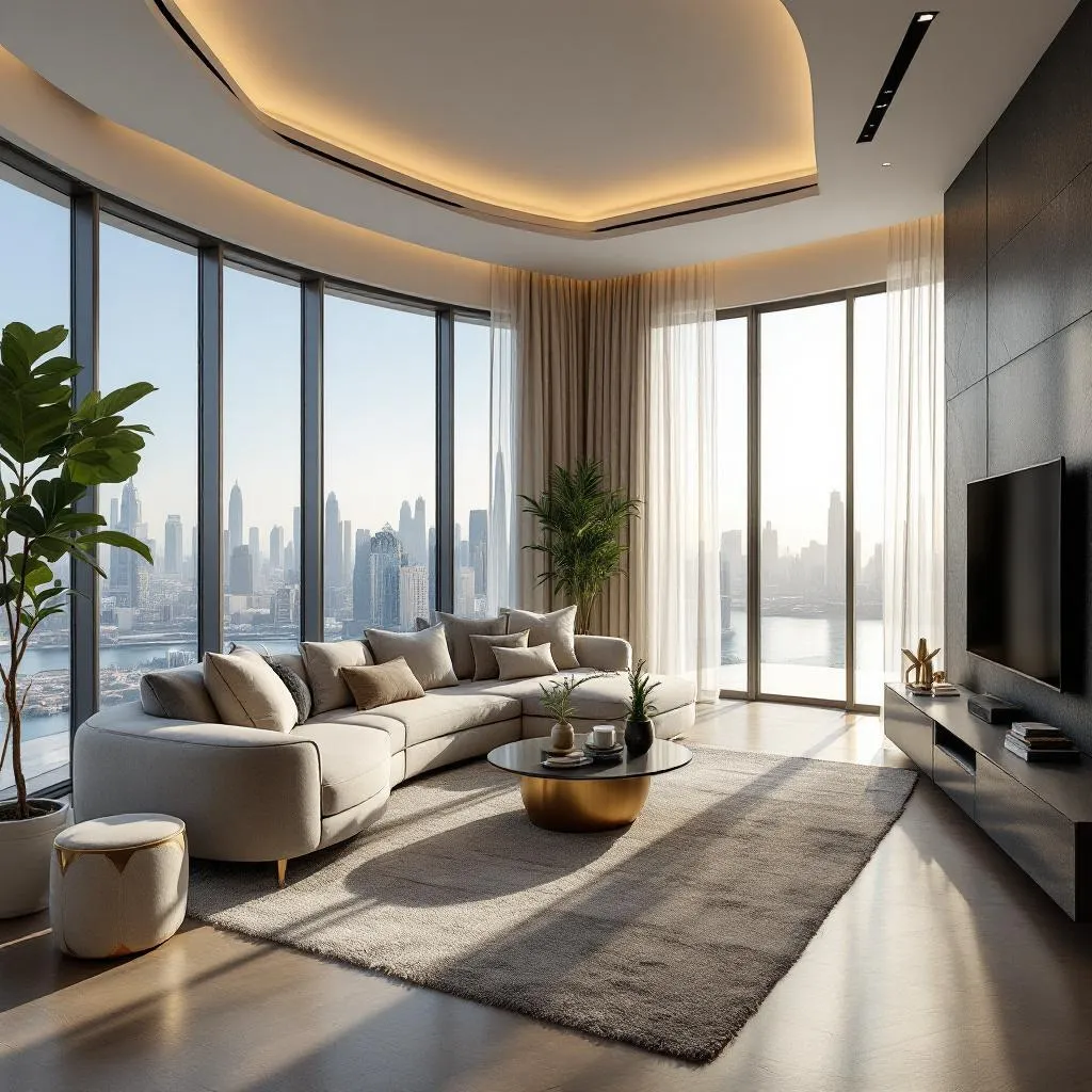 A stunning view of Dubai's skyline, showcasing its diverse real estate market