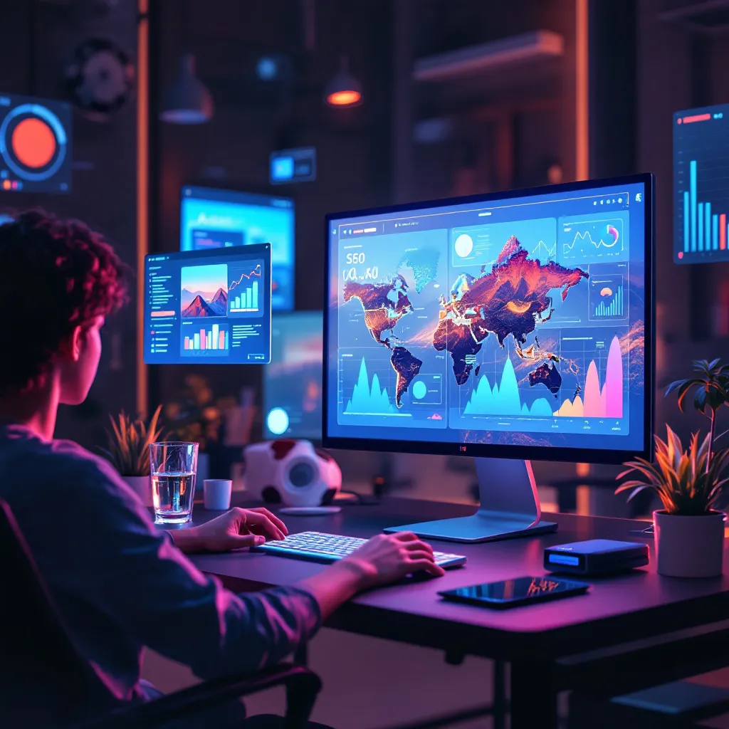Agent IA SEO optimisant des contenus visuels en 2026
