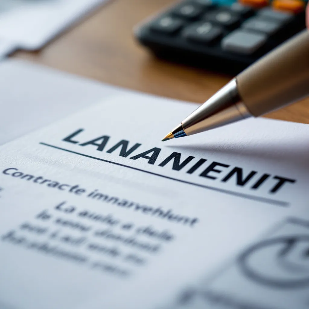 Plan d'un appartement neuf en construction