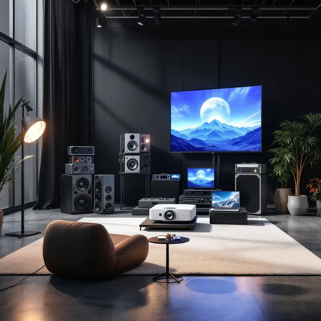 Équipements audiovisuels pour effets visuels dynamiques