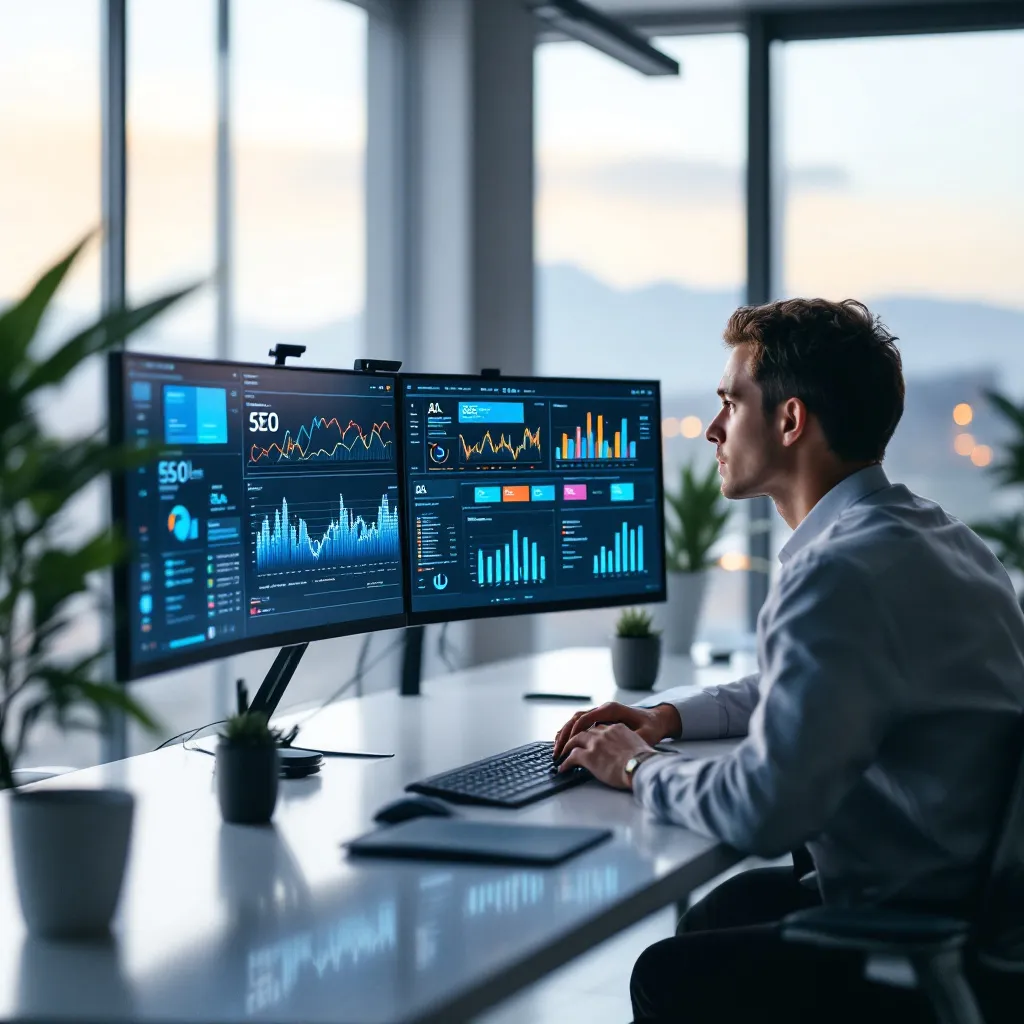Agent IA SEO optimisant les stratégies en temps réel