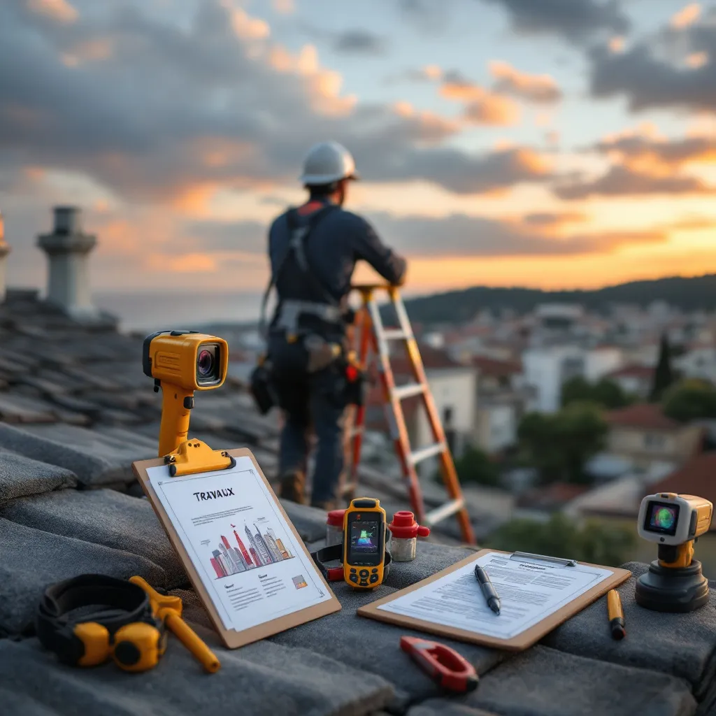 Diagnostic toiture à Nice sous un ciel ensoleillé