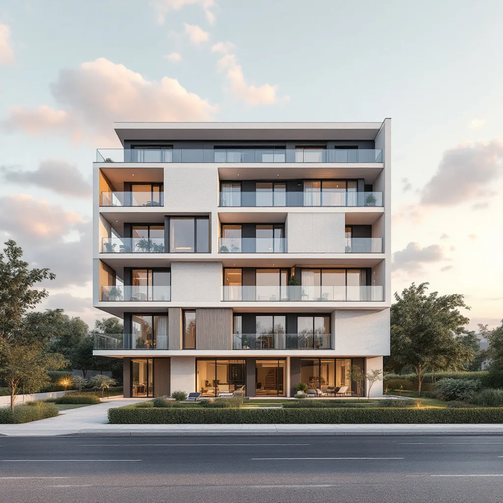 Vue d'un programme immobilier neuf en France