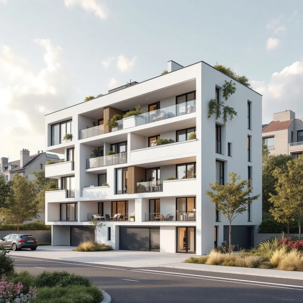 Vue d'un immeuble neuf en France, symbole d'un PTZ immobilier neuf réussi
