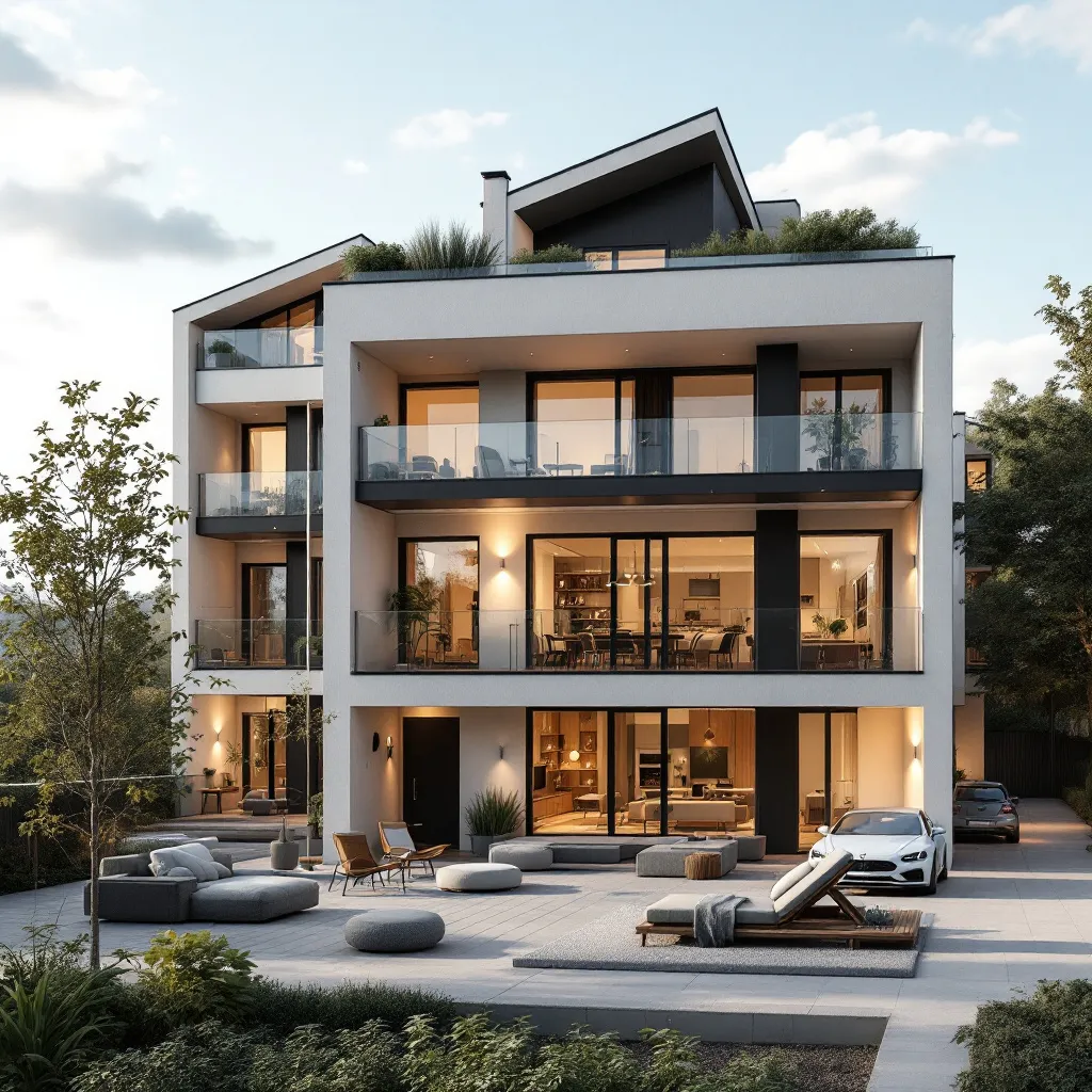 Vue d'un programme immobilier neuf en France