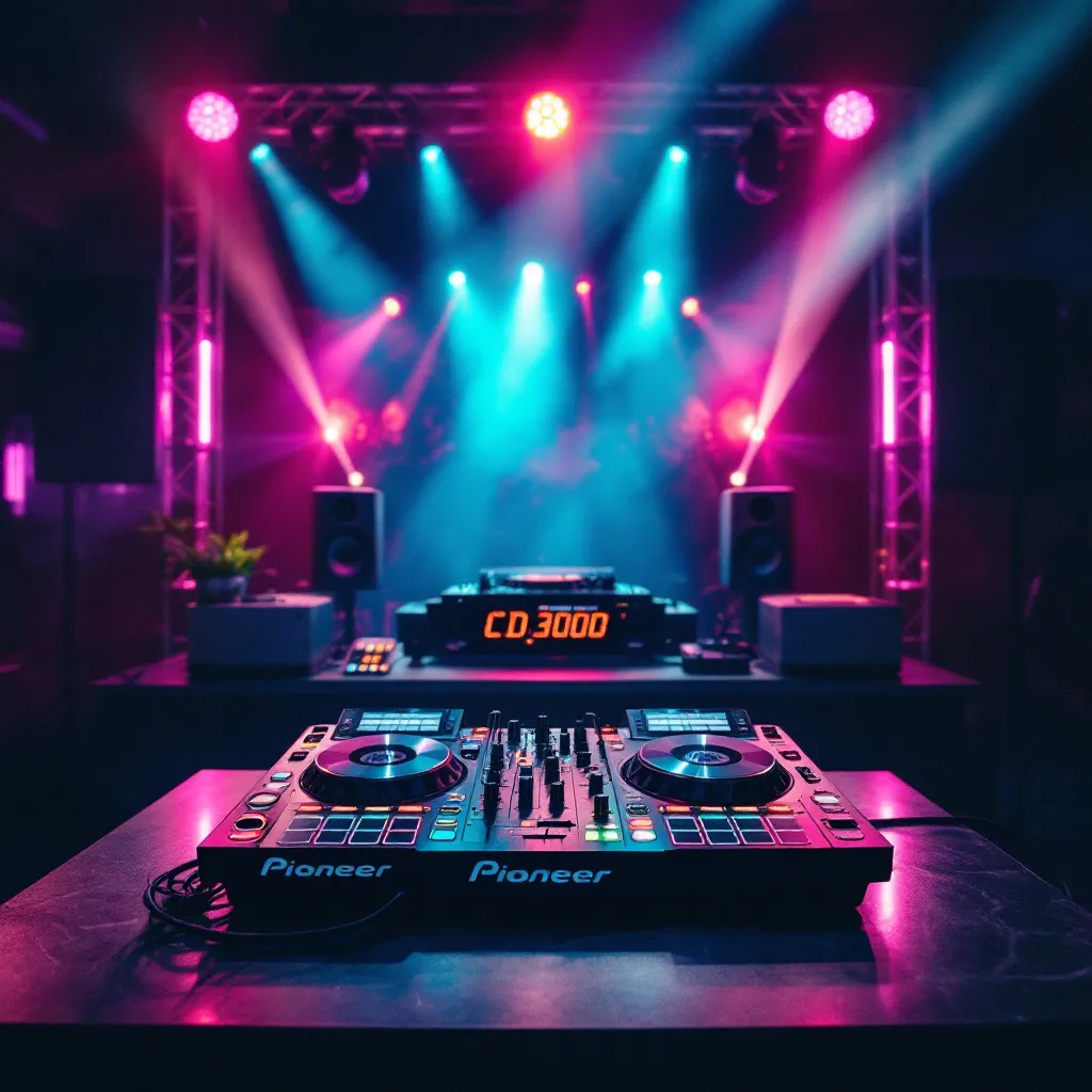 Pioneer CDJ3000 en action lors d'un événement