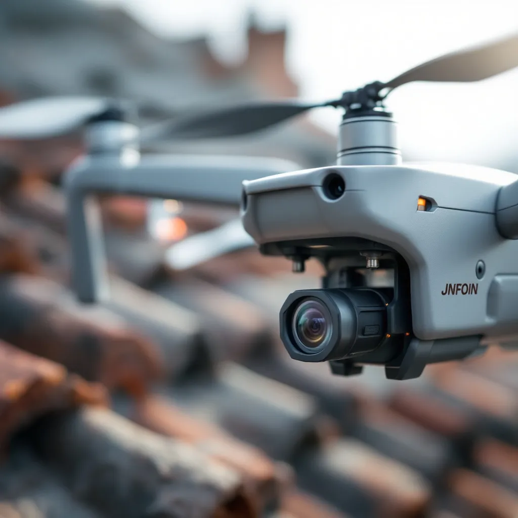 Artisan couvreur utilisant un drone à Toulon