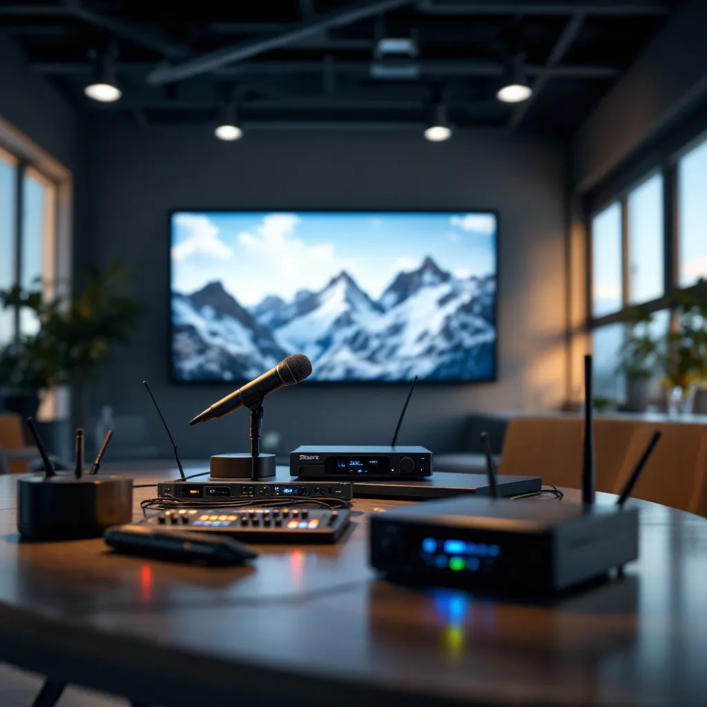 Système Shure AD PSM en action lors d'une conférence