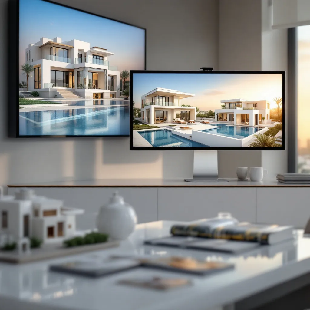 View of Dubai's luxurious skyline