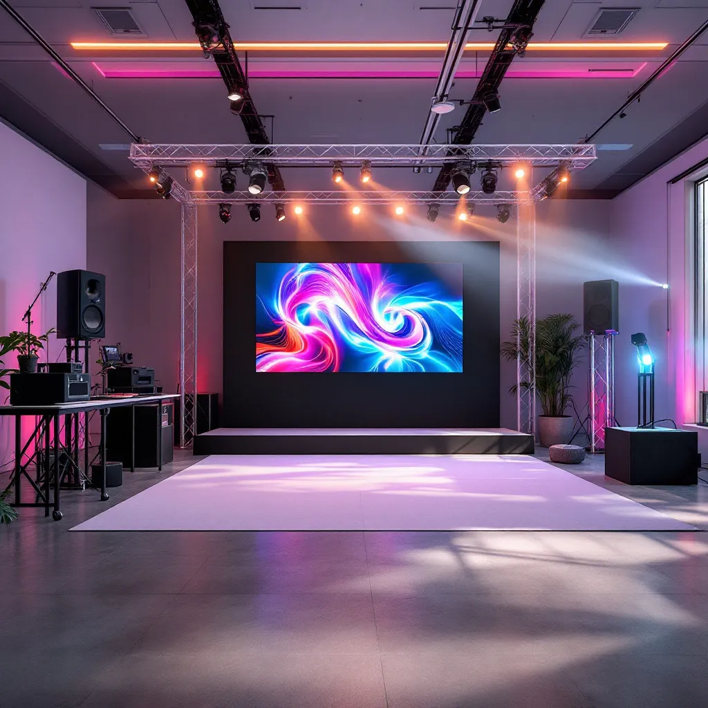 Écran LED 2.6 en utilisation lors d'un événement professionnel
