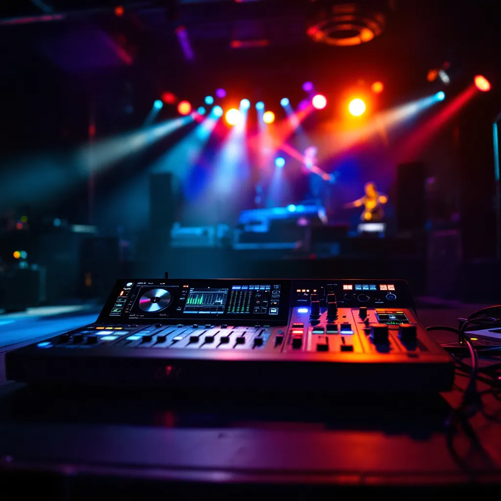 Console DM7 Yamaha utilisée lors d'un concert live en 2026