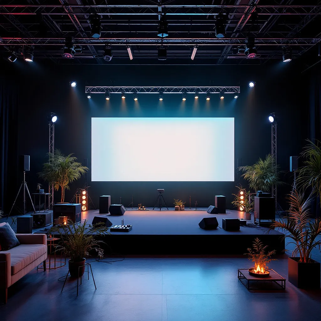 Matériel audiovisuel moderne pour événements réussis