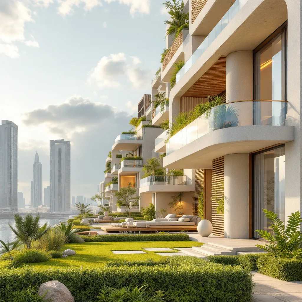 Eco-friendly apartment building in Dubai
