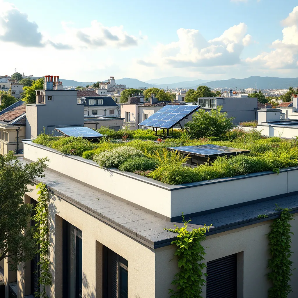 Artisan couvreur installe une toiture écologique à Toulon