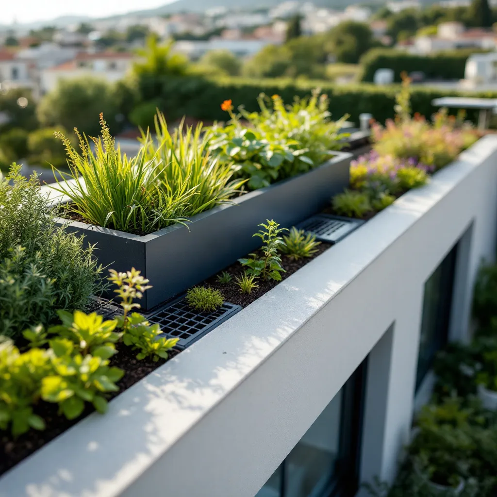 toiture végétalisée à Toulon avec plantes locales