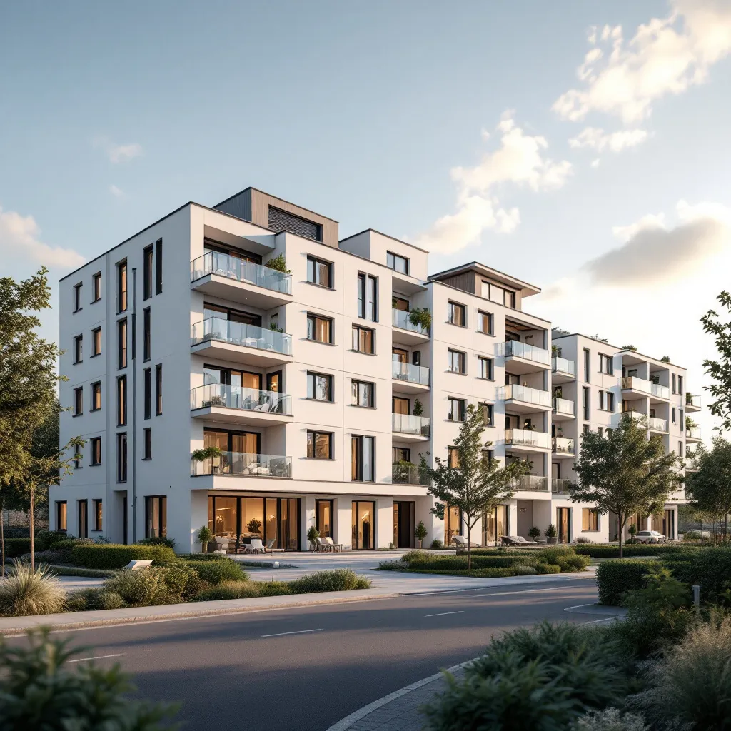 Vue aérienne d'un programme immobilier neuf en France
