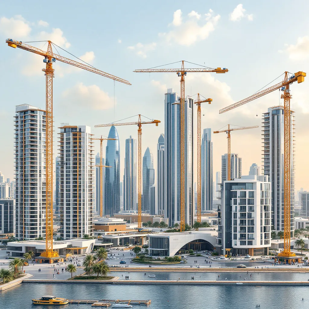 A panoramic view of luxury apartments for sale in Dubai